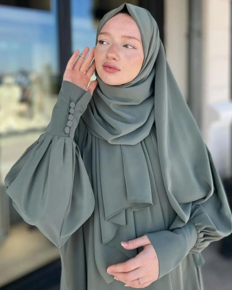 Olive Abaya With Stoller