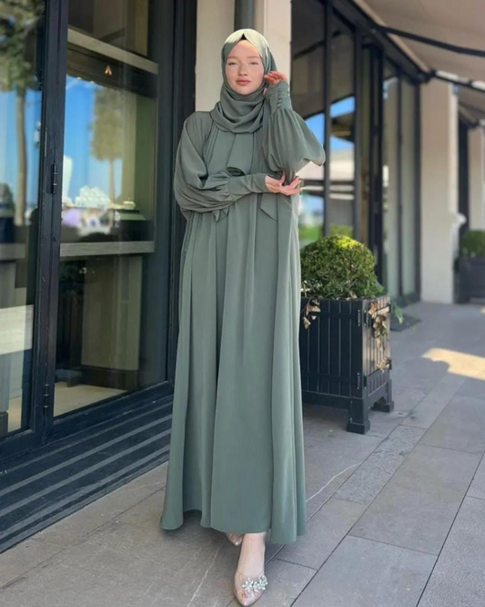 Olive Abaya With Stoller