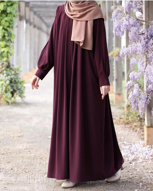 Buckel Abaya With Stoller - Maroon